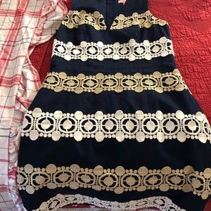 Lilly Pulitzer AUGUSTA Navy Anchor dress